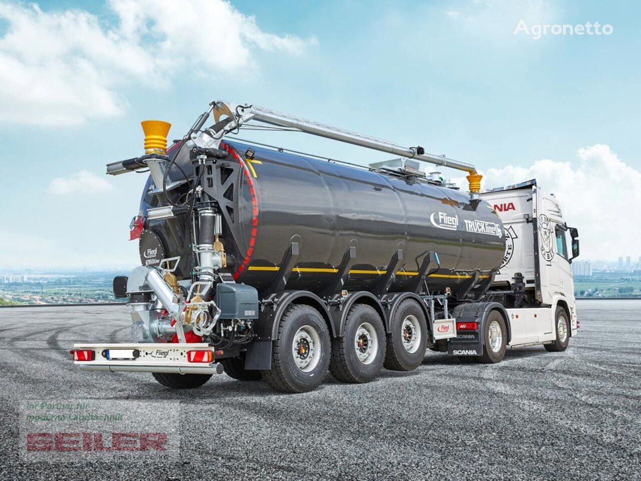 Fliegl STF 30.000 Truck-Line Dreiachs 30m³ contenedor de estiércol nuevo