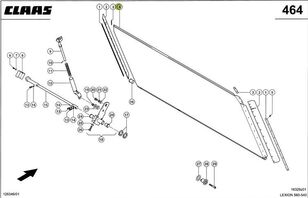 Rozdrabniacz słomy, Osłona siekacza, Klapa montażowa desmenuzadora para Claas Lexion 560-540 cosechadora de cereales