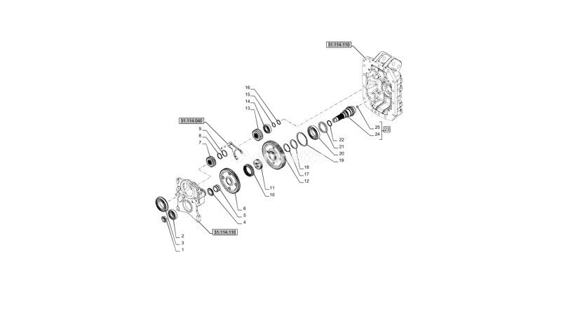 87548137 engranaje para caja de cambios para New Holland T6070 tractor de ruedas