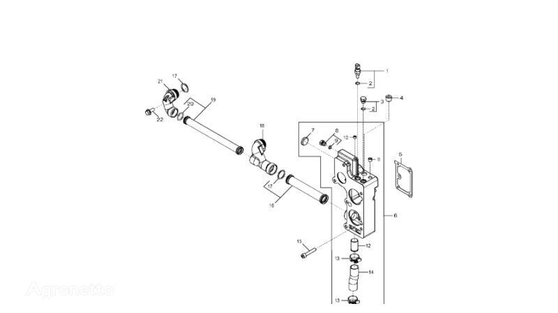 Obudowa DZ103634 otra pieza del motor para John Deere  9470RX  tractor de cadenas