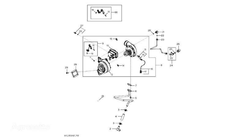 Urządzenie uruchamiające John Deere DZ108095 para John Deere 8345R tractor de ruedas